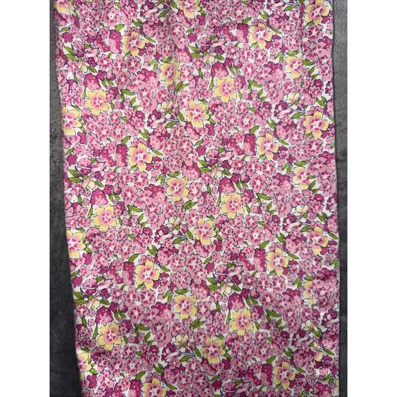 Ralph Lauren Pink Floral High Waisted Stretch Straight‎ Leg Pants Sz. 6 - Picture 3 of 13